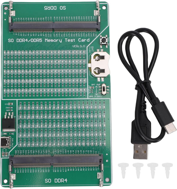 Naroote DDR4 DDR5 Memory Tester, 2 in 1 RAM Diagnostic Analyzer with LED