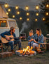 25FT Dimmable 3 10+1 G40 Bulbs Larkvue Solar String Lights Outdoor with Remote, Waterproof Modes Patio Lights with LED
