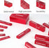 EANOSIC Setup Set, 15pcs Setup Set Blocks Height Gauge Precision Aluminum Bars for Router and Table Saw Accessories