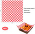 100pcs Deli Paper Sheets 12x12", Grease Resistant Wax Paper for Food
