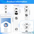 Metal Badge Clips, Double Hole ID Badge Clips with Clear PVC Straps, 400 Pack for Office Supplies
