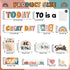 Today is A Great Day Bulletin Board Set Boho Rainbow Inspiration Classroom Decor for Teachers Positive Affirmations Accents Motivational Cutouts for Class School Bulletin Board Decoration Supplies by Tevxj