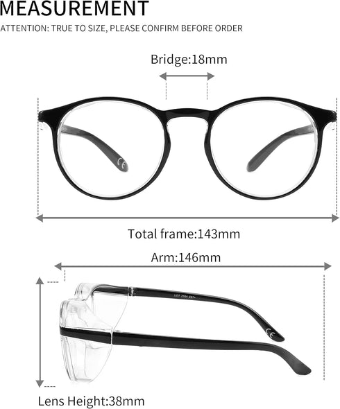 Safety Glasses Anti Fog Goggles, Protective Eyewear with Blue Light Blocking, Anti Dust UV Protection Glasses for Men