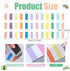 Ireer 24 Pieces Retro Magnetic Strips, Adhesive Magnetic Borders for Classroom Whiteboard Bulletin Board (Pastel)