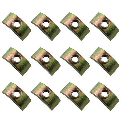 Half Moon Nuts JCBIZ 12pcs 24mm M6 Half Moon Nuts Washer Spacer for Furniture Hardware Accessories