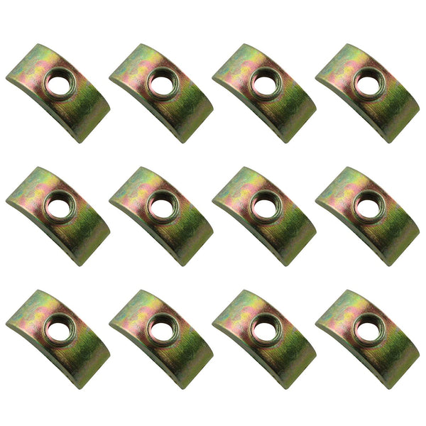 Half Moon Nuts JCBIZ 12pcs 24mm M6 Half Moon Nuts Washer Spacer for Furniture Hardware Accessories