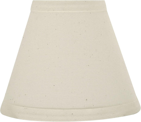 Aspen Creative 32118-2A Set (2 Pack), 6 inch (3" 6" 5") Small Hardback Empire Shape Chandelier Clip-On Lamp Shade