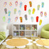 Fancy Land Flip-Flop Cutouts, Summer Bulletin Board Decorations for Back to School Classroom, 60Pcs