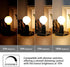 KLY G50 Bulb E12, 2700K Bulbs, 40W Bulbs A15 500LM, CRI90, Dimmable, 6 Pack Ceiling Fan Light Warm White Candelabra LED