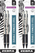 Zebra Pen M-301 Mechanical Pencil, 0.5mm Fine Point, Stainless Steel Barrel, Black Grip, 4-Pack