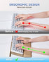 Laborio Computer Keyboard Stand for Desktop, Keyboard Riser Wrist Rest Holder for Easy Typing, Office Desk, Home