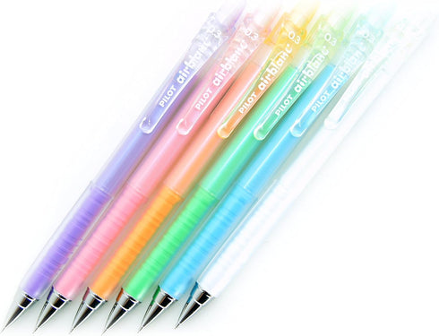 Pilot AirBlanc Mechanical Pencil 0.3mm 6 Color Body (Soft Blue/Green/Pink/Orange/White/Violet) Pens, Sticky Notes Value