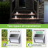 XLUX Solar Powered Lights for Deck Steps, Outdoor Waterproof LED Lamp, White Light 2 Pack