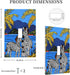 Sturin 1 3X5 Tropical Zebra and Mountain Wall Plate Light Switch Cover Gang Single Toggle Toggle Switch Art Plates