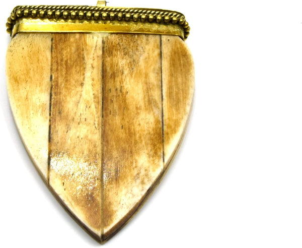 Bone Arrow Pendant | Ox Bone Arrow Shaped Focal Pendant with Dotted