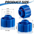 Zonon 50 Pieces Syringe Tip Caps with Storage Box - Easy Dispensing Needle Tip Cap for Feeding Tubes, Lab Supplies