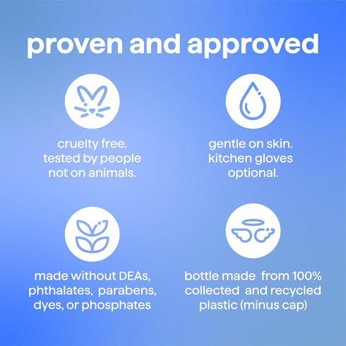 16 oz Method Super Shine Liquid Dish Soap, Powered by Enzymes, Free + Clear, Unscented, fl