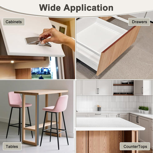 0.8 Inch 16.4 Desk/Shelves/Furniture/Countertop/Table/Cabinet/Plywood M METERXITY U-Shape Edge Banding, x ft Self