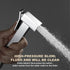 VNFOCRQJH Handheld Bidet Sprayer for Toilet Brass Baby Cloth Diaper Sprayer Square Toilet Sprayer High Pressure