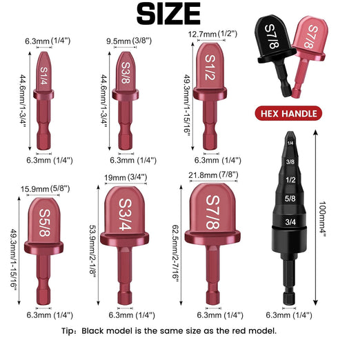 13PCS Copper Flaring Tool Pipe Expander with 5 in 1 Swaging Tool, HVAC Repairing Kit Hakkin