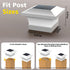 4 4 3000K 2 Pack) T-SUN Solar Post Cap Lights, Waterproof Outdoor Solar Powered Deck Fence Post Lights for X
