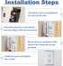 5PCS BE1-2 Electrical Outlet Box Extenders, 1 Gang Electric Box Extender with 10PCS Screws