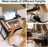 LapDesk Pro Adjustable Laptop Desk for Bed & Couch, Portable Foldable Bed Tray Table with Cup Holder, Laptop Stand