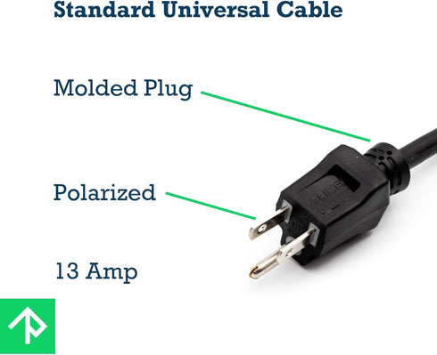 Rebuild Skills Replacement Power Tool Cords for Drills, Sanders, Grinders, Vacuums, Miter Saws, 8' ft, 16/3