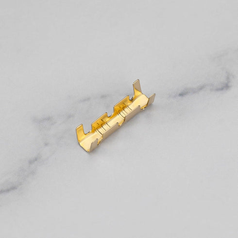 eMagTech 200Pcs Brass Crimp Electrical Connector, U-Shaped Terminal Connectors for Lines 0.5-1.5mm²
