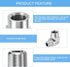 uxcell 2Pcs G3/8 Inch Male x G3/8 Inch Female 90 Degree Barstock Street Elbow, 304 Stainless Steel Pipe Fitting Adapter