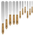 Albion Engineering Company 258-3TPS Classic Tapered Spatula, Stainless Steel, Hardwood Handle, 3/8" Wide x 3" Long Blade