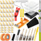 38PCS Paint Roller Kit with 2 to 4 FT Extension Pole,4" 9"