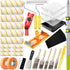 38PCS Paint Roller Kit with 2 to 4 FT Extension Pole,4" 9"