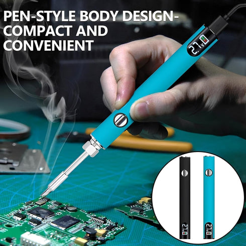 510 650mAh 3 Threaded Battery Cordless Thread Burner With LED Digital Display, Precise Temp Control USB-CRechargeable