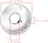 Large Shower Flange, 4-1/2 inch Outside Diameter, Replacement for Mixet Shower Escutcheon Flange, Polished Chrome Finish (9700.)