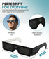 12312-2 1 Pack SPORTS WORLD VISION Solar Eclipse Glasses, ISO & CE Certified, Perfect Paper Glasses, Safe Shades