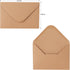 V-flap Kraft Envelopes, 50 Pack, 4 x 6 Inch, Brown Card Envelopes, A4 Invitations, Postcard Envelopes with Gummed Flap