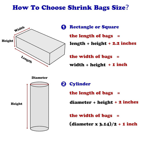 Shrink Wrap Bags, 12x16 Inches, 20 Pcs PVC Clear Heat Seal for Book, Bath Bombs, Candles, Crafts
