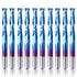 SainSmart Genmitsu 10Pcs Nano Blue Coat Flat Nose End Mill CNC Router Bits, 1/8" Shank Spiral Upcut 2 Flute Set