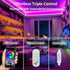 WS2812B Kit Individually Addressable LED Strip 9.8FT 60Pixels/m Smart RGB IC Pixel Lights with Bluetooth APP Remote