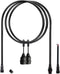 Outdoor LED String Lights, 6.6ft Pendant Light Cord with 2 Sockets, Waterproof Reusable Patio Light Kit No Bulb for