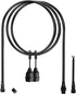 Outdoor LED String Lights, 6.6ft Pendant Light Cord with 2 Sockets, Waterproof Reusable Patio Light Kit No Bulb for