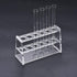 uxcell Acrylic Test Tube Holder Rack, Clear, 6 Wells for 10ml Centrifuge Tubes