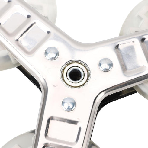 Replacement Stair Climbing Wheel, Plastic Silent Rotatable Shopping Laundry Cart Wheel, Trolley Climbing Triangle Wheel