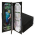 6 Pack Menu Covers 4.25" x 11", 4 View PU Leather Menu