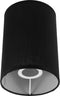 Round Lamp Shade for Table and Floor Lamps, E27 Socket Compatible, Black