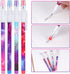 Kolewo4ever Galaxy Stackable Pencil, Multi Point Non-Sharpening Pop Up Pencil with Matching Eraser for Classrooms