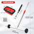 17" Handle,10Lb Tray,15Lb Pen,3Pcs Set TOOLEAGUE Rolling Magnetic Sweeper with Wheels,Telescoping Adjustable Capacity