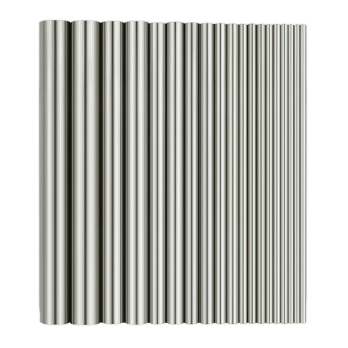 Diameter 2-10mm Stainless Steel Round Rods Bar for DIY Craft, 19PCS Set