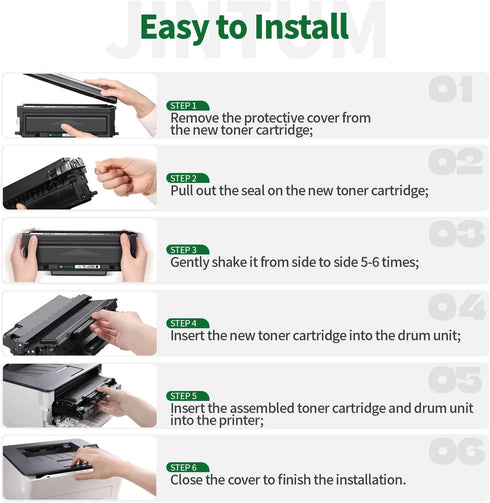JINTUM TL-410H Compatible Toner Cartridge Replacement for Pantum TL-410 for M7102DW M6800FDW (2 Black)
